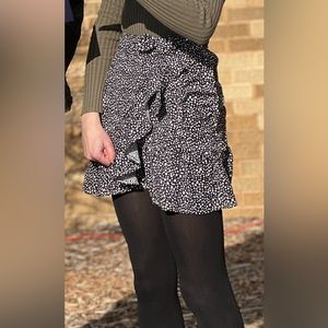 Mosaic high rise skirt with wrap detail